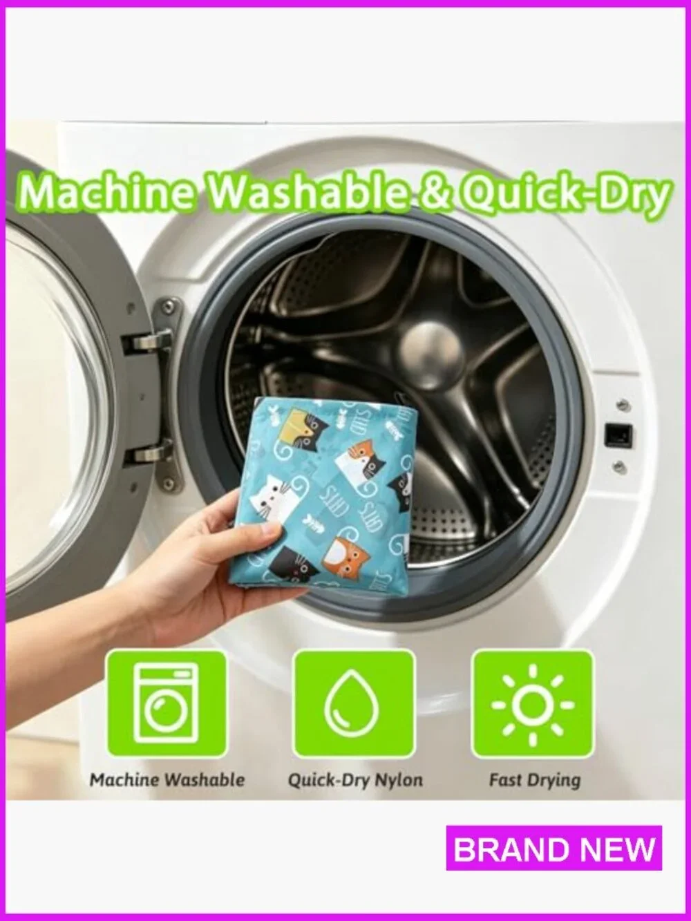 Foldable Reusable Grocery Totes 6 Pack Nylon Shopping Bags Machine Washable